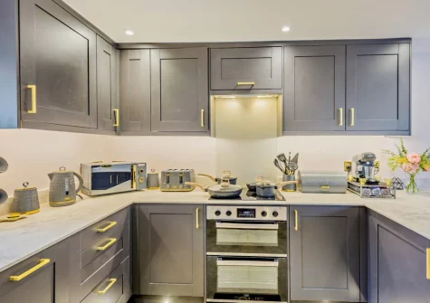 The kitchen at Stonehaven at Woolmers House, Bickington