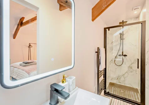 Bedroom #2 en-suite shower room at Stonehaven at Woolmers House, Bickington