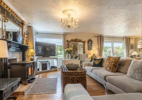 The living area at Stonewold, Buckland Brewer