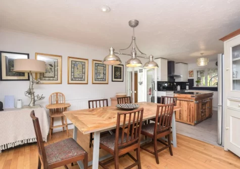 The dining area at Stonewold, Buckland Brewer