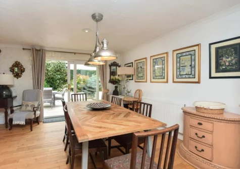 The dining area at Stonewold, Buckland Brewer