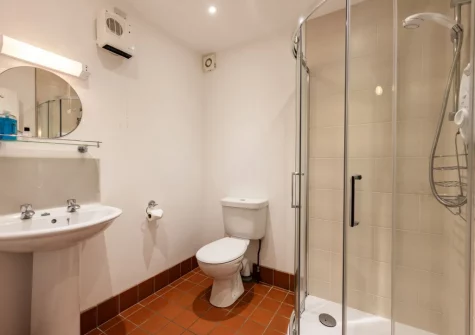 The ground floor shower room at Stradav, Polzeath