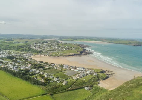 Polzeath Beach is widely regarded as one of the best family beaches in Cornwall thanks to its wide sandy shoreline & shallow waters