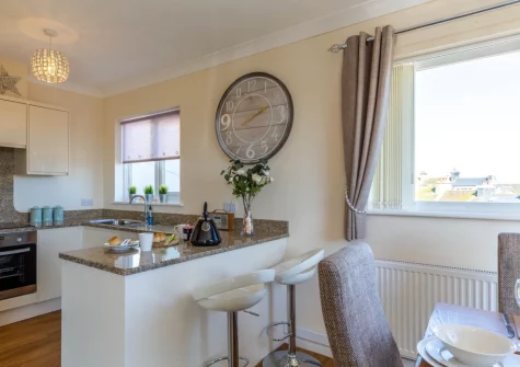 The kitchen & dining area at Sulima, Brixham