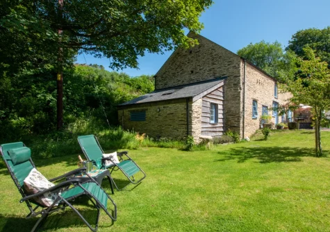 The garden & outdoor sitting area at Summercombe, Berrynarbor