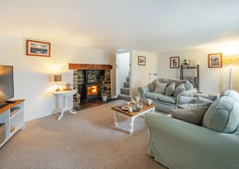 The living room at Summermoor, Cobbaton