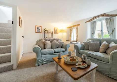 The living room at Summermoor, Cobbaton