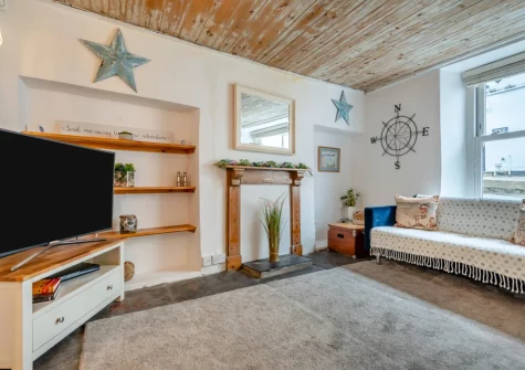 The living room at Sunbeam Cottage, Padstow