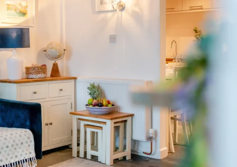 The living room at Sunbeam Cottage, Padstow