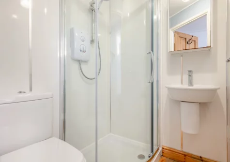 Bedroom #2 en-suite shower room at Sunbeam Cottage, Padstow