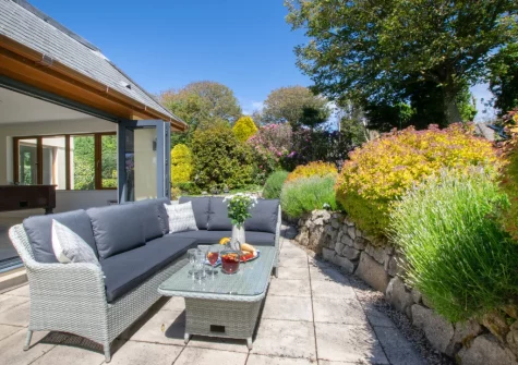 The patio & outdoor sitting area at Sundance, Ashton