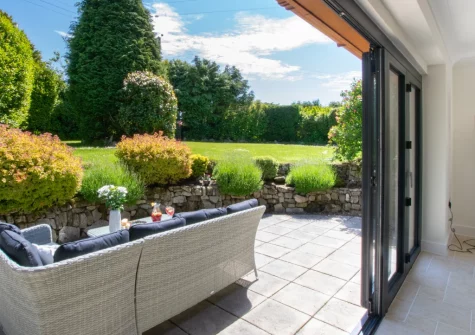 The patio & outdoor sitting area at Sundance, Ashton