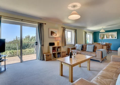 The living area at Sundowner, Croyde