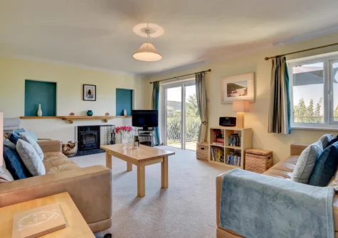 The living area at Sundowner, Croyde