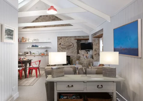 The living area at Sunny Corner, Mousehole