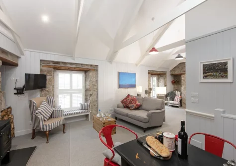 The living, dining area & kitchen at Sunny Corner, Mousehole