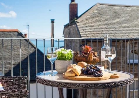 The balcony at Sunny Corner, Mousehole