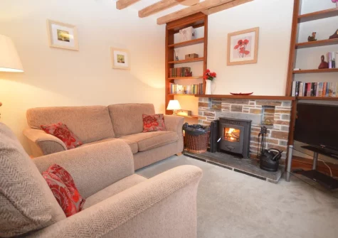 The living area at Sunnyside, Helstone