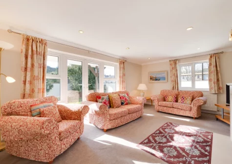 The living room at Sunnyside House, Shaldon