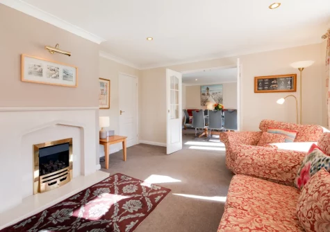 The living room at Sunnyside House, Shaldon