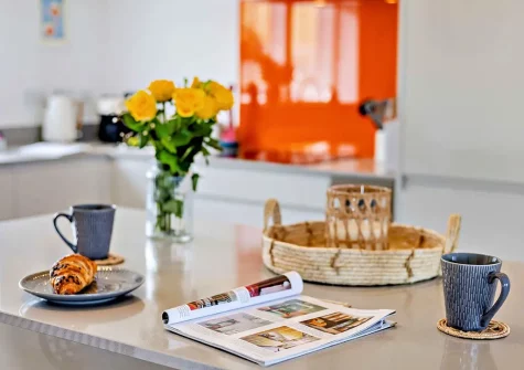 The kitchen at Sunset Bay, Appledore