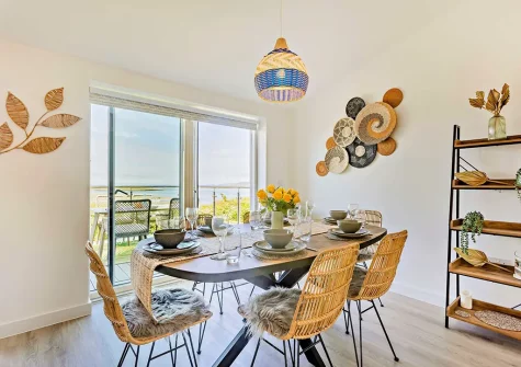 The dining area at Sunset Bay, Appledore