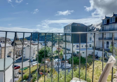 The view from one of several balconies at Sunset View, Ilfracombe