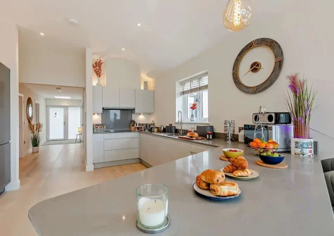 The kitchen at Sunset View, Polruan