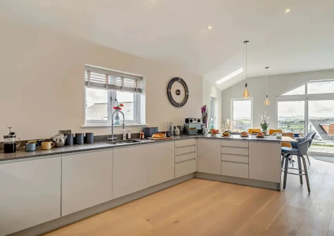 The kitchen at Sunset View, Polruan
