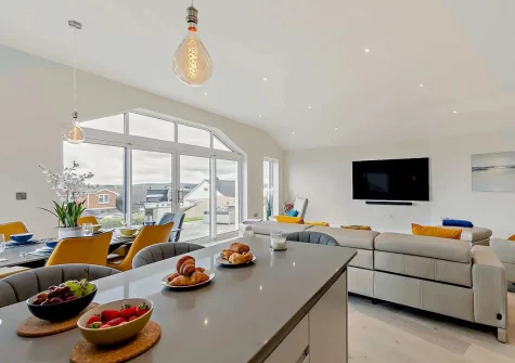 The kitchen at Sunset View, Polruan