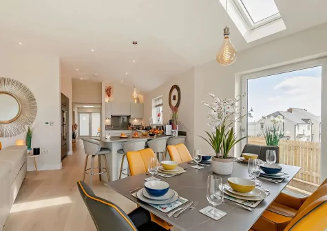 The dining area at Sunset View, Polruan