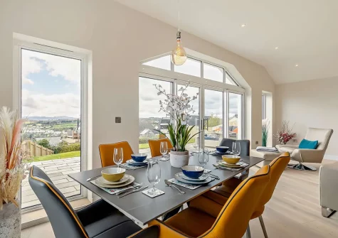 The dining area at Sunset View, Polruan