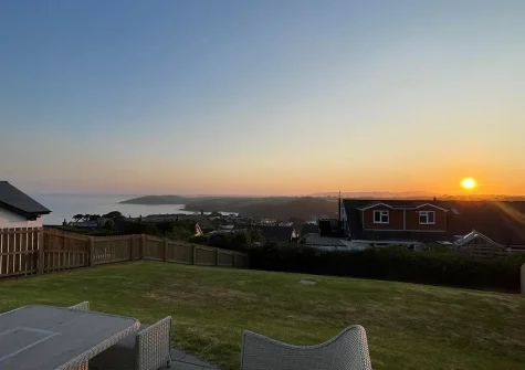 Enjoy far reaching sea & sunset views from Sunset View, Polruan