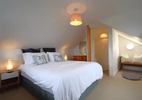 The bedroom at Surf Haven, Phillack