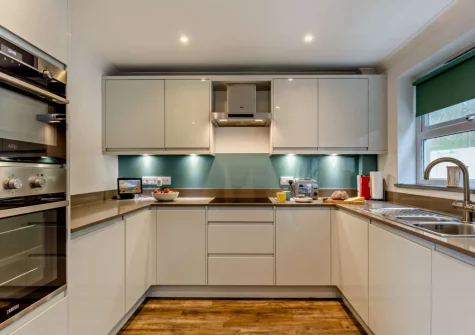 The kitchen at Surf View, Porthleven
