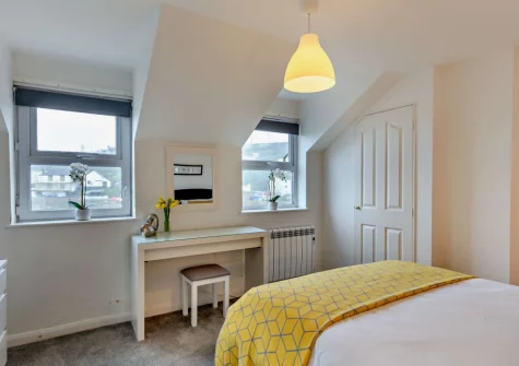 Bedroom #1 at Surf View, Porthleven