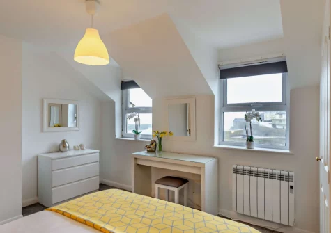 Bedroom #1 at Surf View, Porthleven