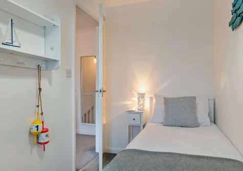 Bedroom #3 at Surf View, Porthleven