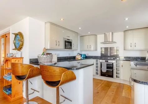 The kitchen at Surfers, Portreath
