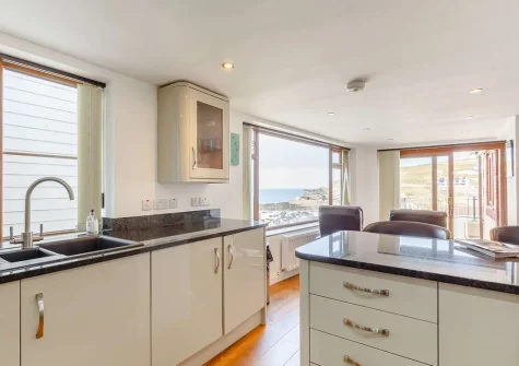The kitchen at Surfers, Portreath