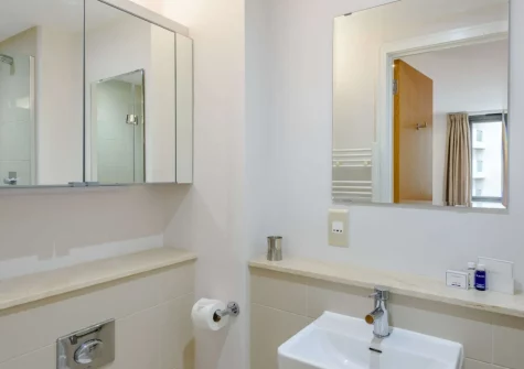 Bedroom #1 en-suite shower room at Surfers View, Westward Ho!