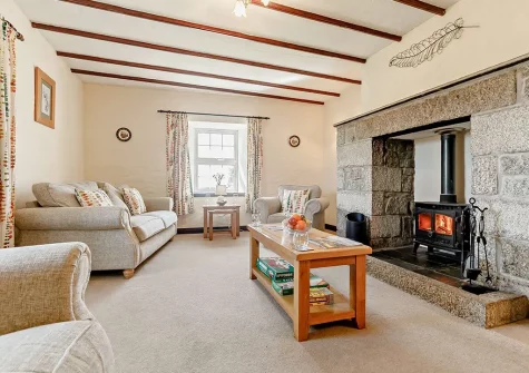 The living room at Swallow Barn, Constantine