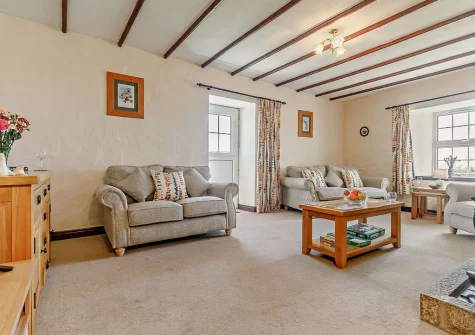 The living room at Swallow Barn, Constantine