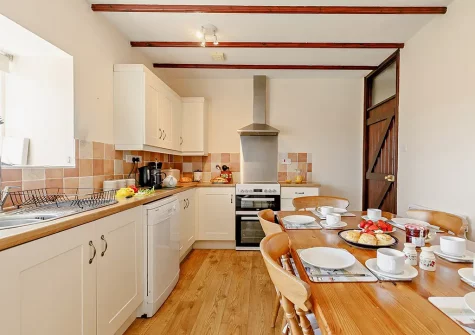 The kitchen & dining area at Swallow Barn, Constantine