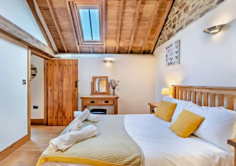 Bedroom #1 at Swallow Barn Lakes, St Giles-on-the-Heath