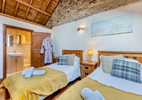 Bedroom #2 at Swallow Barn Lakes, St Giles-on-the-Heath