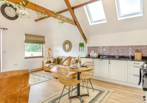 The kitchen & dining area at Swallows Nest, Ford