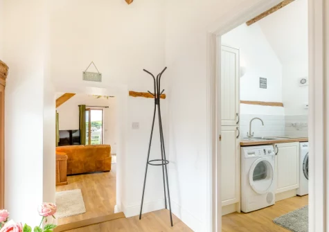 The utility room & entrance hallway at Swallows Nest, Ford