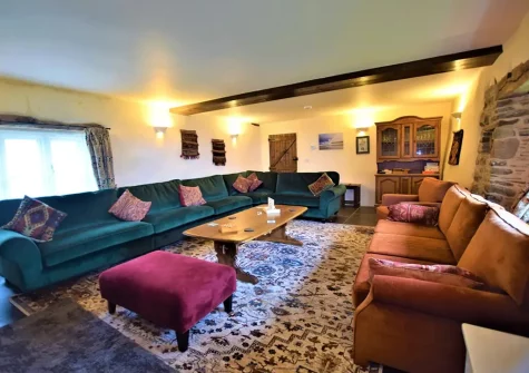 The living room at Swallows Rest, Laneast