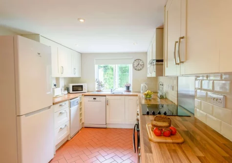 The kitchen at Swallows Return, Woolfardisworthy